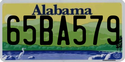 AL license plate 65BA579