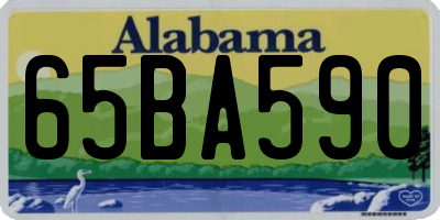 AL license plate 65BA590