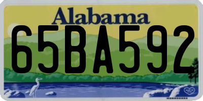 AL license plate 65BA592