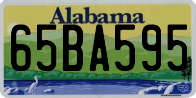 AL license plate 65BA595