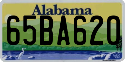 AL license plate 65BA620