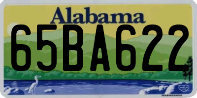 AL license plate 65BA622