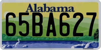 AL license plate 65BA627
