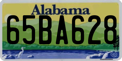 AL license plate 65BA628