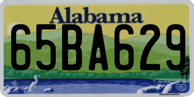 AL license plate 65BA629