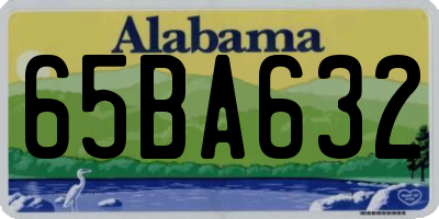 AL license plate 65BA632