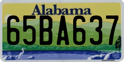 AL license plate 65BA637