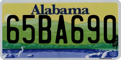 AL license plate 65BA690