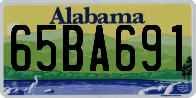 AL license plate 65BA691