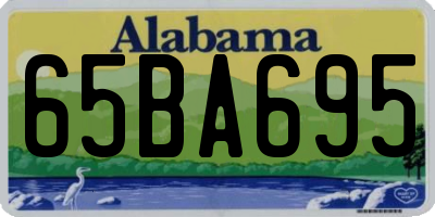 AL license plate 65BA695