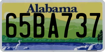 AL license plate 65BA737