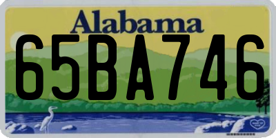 AL license plate 65BA746