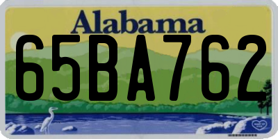 AL license plate 65BA762