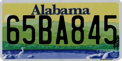 AL license plate 65BA845