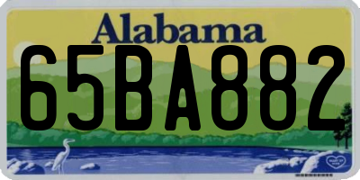 AL license plate 65BA882