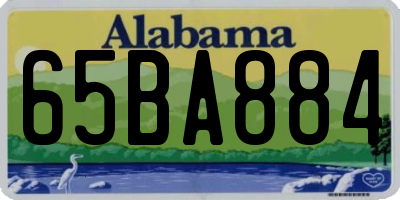 AL license plate 65BA884