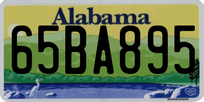 AL license plate 65BA895