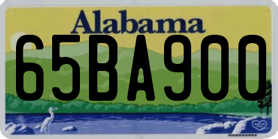 AL license plate 65BA900