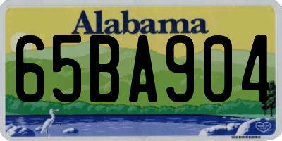 AL license plate 65BA904