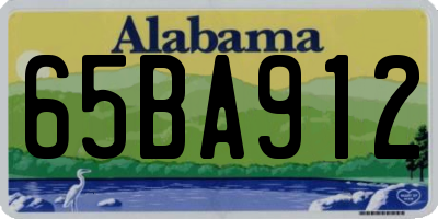AL license plate 65BA912