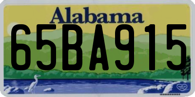 AL license plate 65BA915