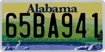AL license plate 65BA941