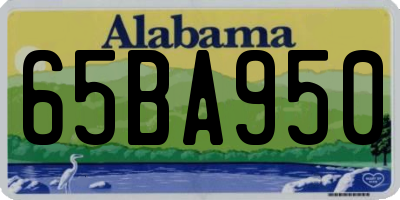 AL license plate 65BA950