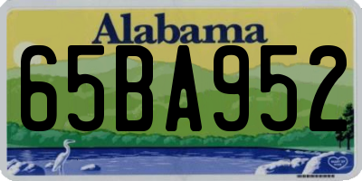 AL license plate 65BA952