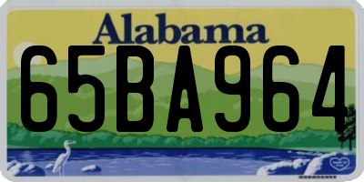 AL license plate 65BA964