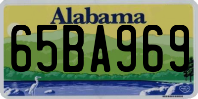 AL license plate 65BA969