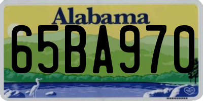 AL license plate 65BA970