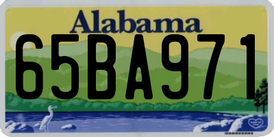 AL license plate 65BA971