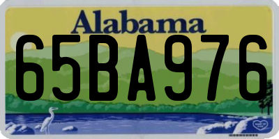 AL license plate 65BA976