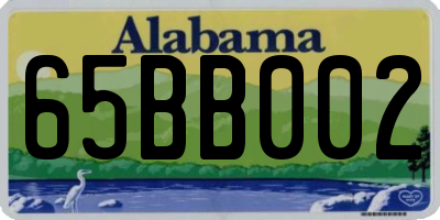AL license plate 65BB002