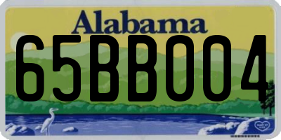 AL license plate 65BB004