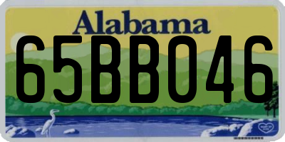 AL license plate 65BB046