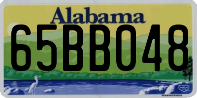 AL license plate 65BB048