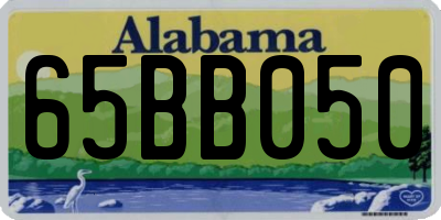 AL license plate 65BB050