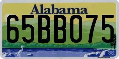 AL license plate 65BB075
