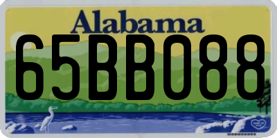 AL license plate 65BB088