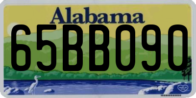 AL license plate 65BB090