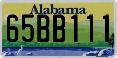 AL license plate 65BB111