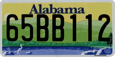 AL license plate 65BB112