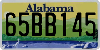 AL license plate 65BB145