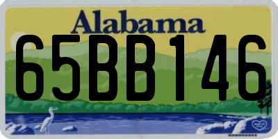 AL license plate 65BB146