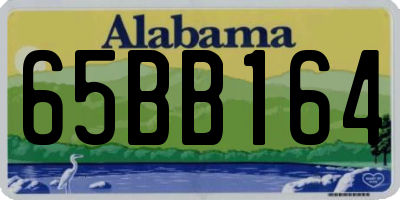 AL license plate 65BB164