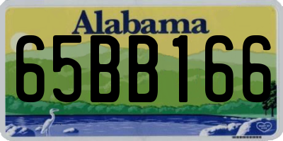 AL license plate 65BB166
