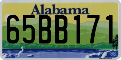 AL license plate 65BB171