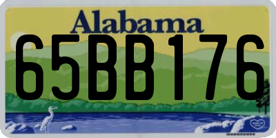 AL license plate 65BB176