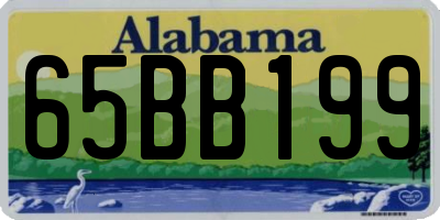 AL license plate 65BB199
